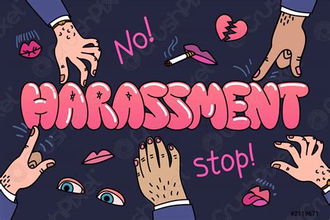 Sexual Harassment Concept Illustration With The Words Sexual Harassment
