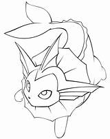 Vaporeon Pokemon Coloring Pages Line Printable Drawings Cg Deviantart Water Cute Color Type Getcolorings Cool Easy Getdrawings Popular Fan Choose sketch template