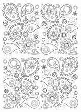 Paisley Coloring Adult Pages Pattern Patterns Adults Drawing Color Print Mandala Oriental Beautiful Coloriage Motifs Easy Harmonious Colorier Dessin Detaille sketch template