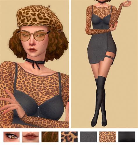 Sims E Girl — Eyeliner Eyeshadow Lips Blush Hair Horns