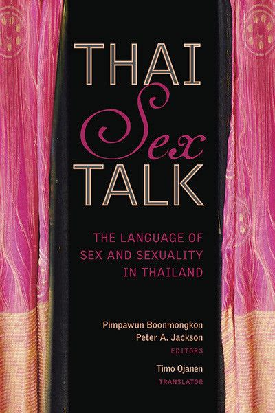 thai sex talk the language of sex and sexuality in