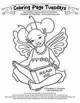 Coloring Reading Pages Girl Printable Getcolorings Pag Getdrawings sketch template