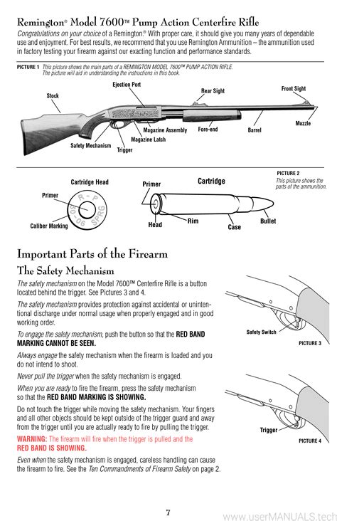 remington  instruction manual