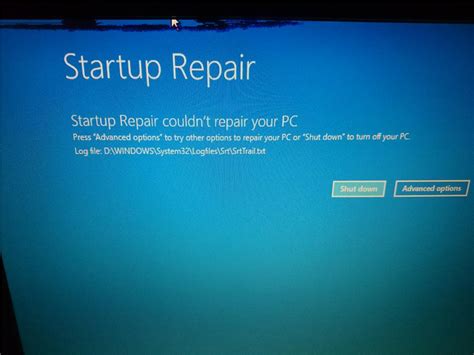 blue screen couldn t repair pc microsoft community