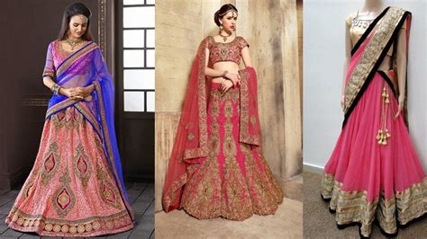 gorgeous ways  wear  lehenga saree   slimhow  wear