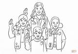 Coloring Girl Scouts Pages Pledge Printable Drawing Categories sketch template