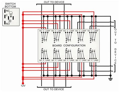 lighted rocker switch wiring diagram  wiring diagram