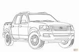 Explorer Trac Silverado Interceptor Supercoloring Kolorowanka Drukuj sketch template