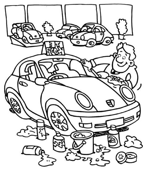 car wash cartoon coloring  kids jocs diversos pinterest cars