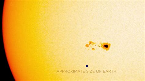 Nasa Captures Video Of Sunspot With A Core Larger Than Earth