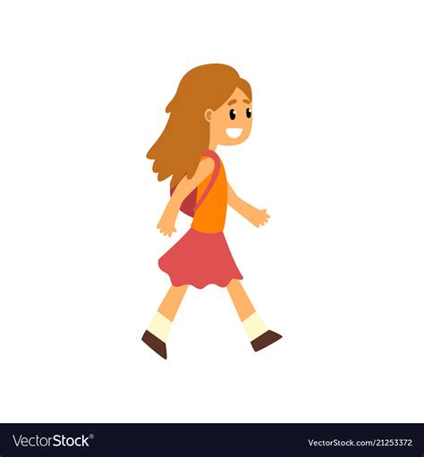 walking girl animation