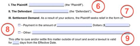 letter  intent  sue  settlement demand sample