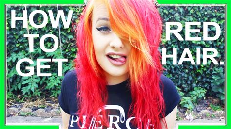 How I Get My Bright Red Hair Majicontrast Youtube