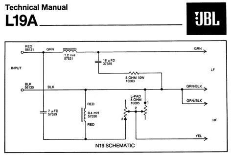 jbl crossover wiring diagram wiring diagram