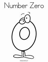 Number Zero Coloring Sheet Twistynoodle Pages Preschool Clipart Than Worksheets Numbers Zipper Greater Less Noodle Printable Print Book Twisty Even sketch template