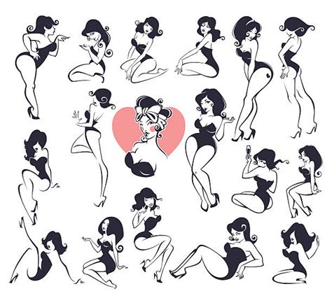 pin up girl clip art vector images and illustrations istock