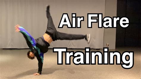 learn  air flare training breakdance bboy snack youtube