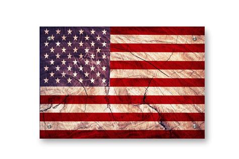american flag printed on brushed aluminum buttered kat graffiti