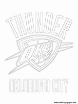 Oklahoma Thunder Pages Coloring City Getcolorings Getdrawings Okc Thunde sketch template