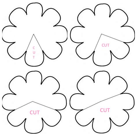 flower template printable   flower template printable