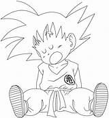Goku Lineart Pngwing Ssj sketch template
