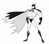 Batman Animated Coloring Pages Clipart Library Color sketch template