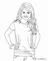 Selena Gomez Coloring Pages Actress Print Swift Taylor Color Hellokids Hollywood People Lovato Demi Famous Antlers Silhouette Printable sketch template
