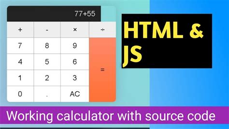 html calculator js calculator html css js calculator youtube