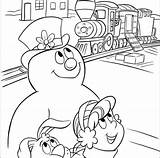 Frosty Snowman Coloring Pages Printable Print sketch template