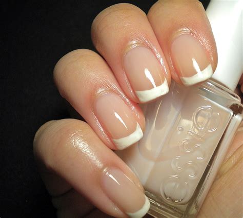 polished simple french manicure