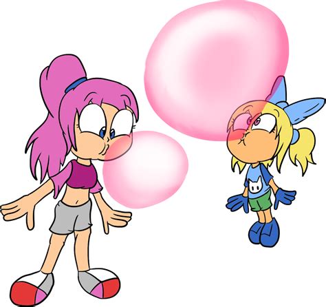 Bubblegum Blowing Sisters By Juacoproductionsarts On