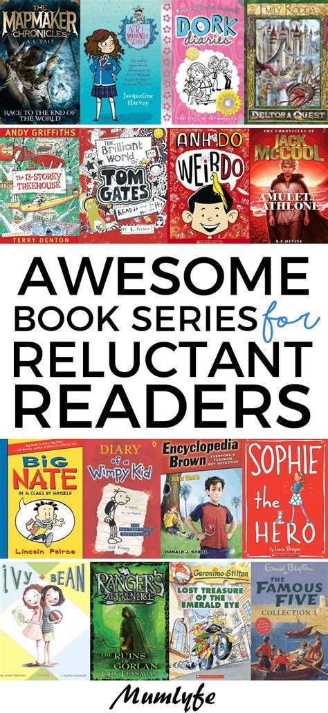17 awesome book series for reluctant readers mumlyfe
