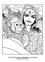 Coloring Thriller Moonwalker Chimpanzee Livro Mj sketch template