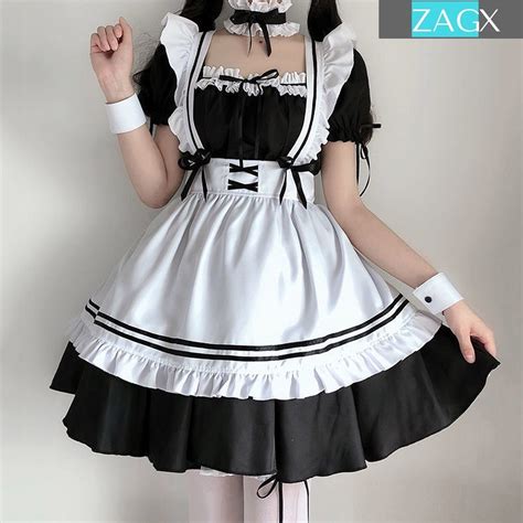 sexy cosplay maid costume anime women french maid outfit dress etsy