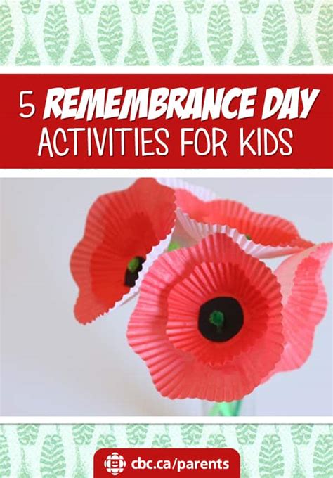 remembrance day activities  kids learning