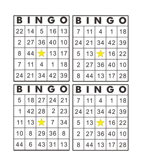 printable number bingo cards  large groups printable bingo