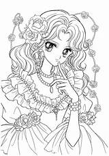 Coloring Pages Books Shojo Coloriage Book sketch template