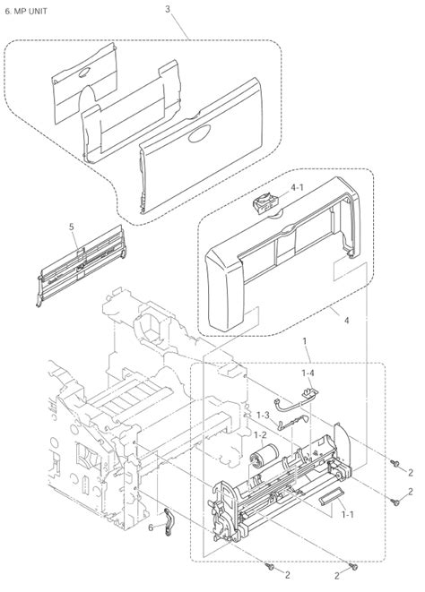 brother mfc  parts list  parts diagrams laser printer repair  fax copier service