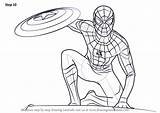 Homecoming Spiderman Pages Coloring Spider Man Getdrawings sketch template