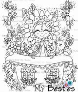 Besties Instant Town Flower Img23 Ville Digi Stamp Dolls Hat Coloring Create Color House W2500 sketch template