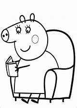 Peppa Pig Coloring Para Colorear sketch template