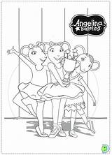 Coloring Ballerina Angelina Pages Printable Print Christmas Online Dinokids Color Close Getcolorings sketch template