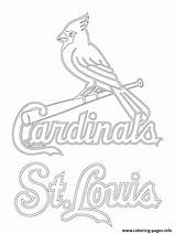 Pages Coloring Braves Atlanta Printable Getcolorings Cardinals Louis St Logo sketch template