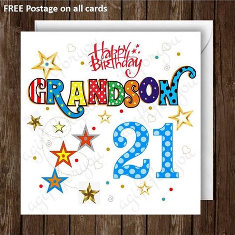 happy birthday grandson cards    printable birthday cards