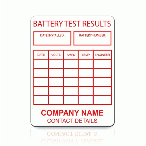 buy custom battery test labels label bar