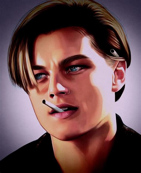 Leonardo Dicaprio Titanic Painting By Mounir Meghaoui