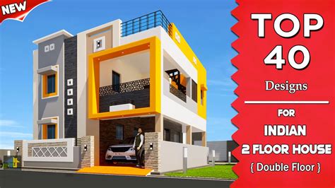 indian house front elevation designs  double floor house  floor house designs