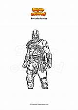 Kratos Coloriage Ausmalbild Supercolored Gunner Manta sketch template