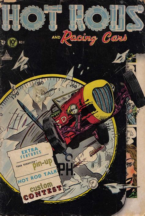 Comic Book Cover For Hot Rods And Racing Cars 11 Vintage Comic Books