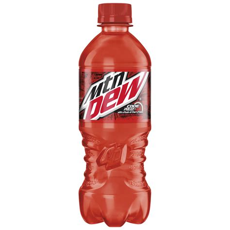 mountain dew code red   rush  cherry flavor smartlabel